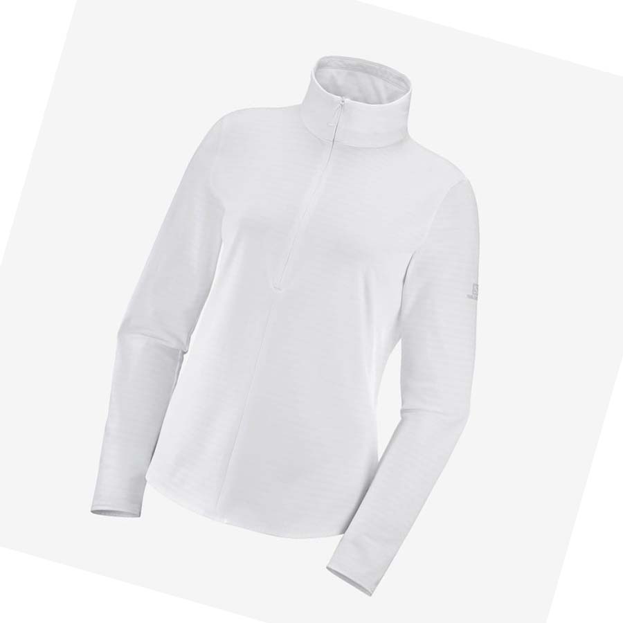 Salomon ESSENTIAL LIGHTWARM Kadın Kapüşonlu Sweatshirt Beyaz | TR 2528SGL